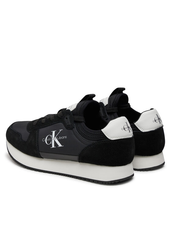 Calvin Klein Calvin Klein Αθλητικά Runner Sock Laceup Ny-Lth YM0YM00553 Μαύρο