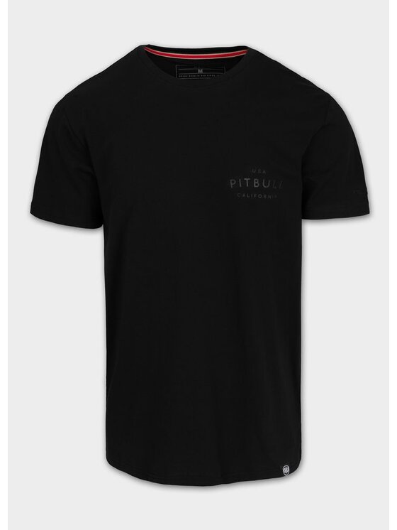 PITBULL PITBULL T-Shirt Slim Fit USA CAL Czarny Regular Fit