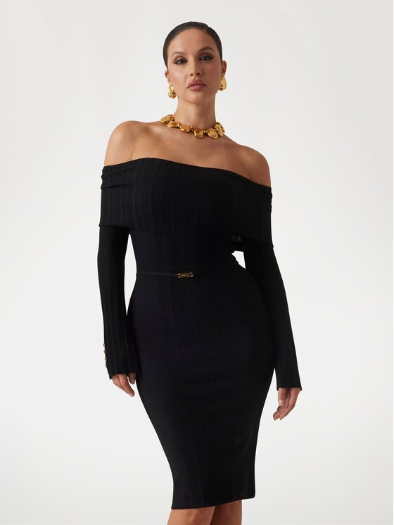 Guess Guess Sukienka 171973 Czarny Classic Fit