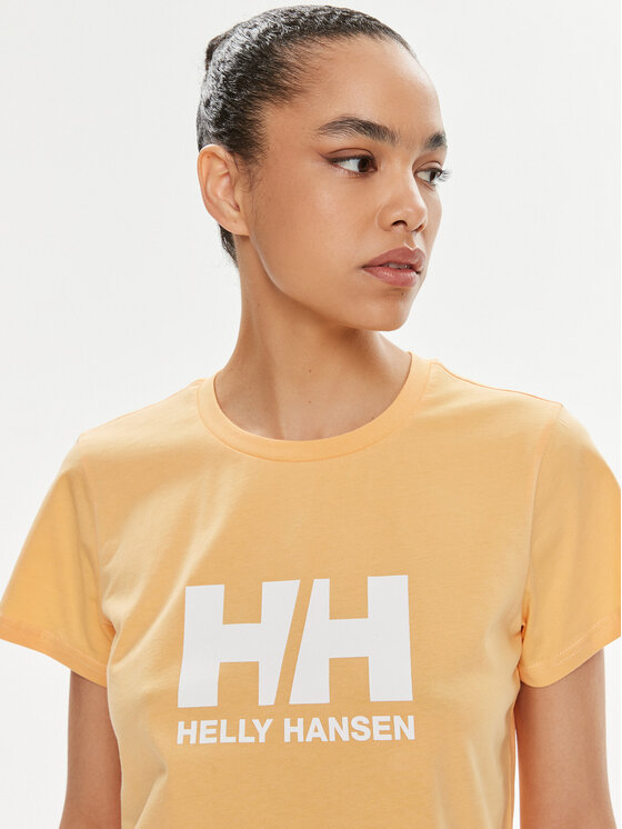 Helly Hansen T shirt W Hh Logo T Shirt 2.0 34465 Orange Regular Fit