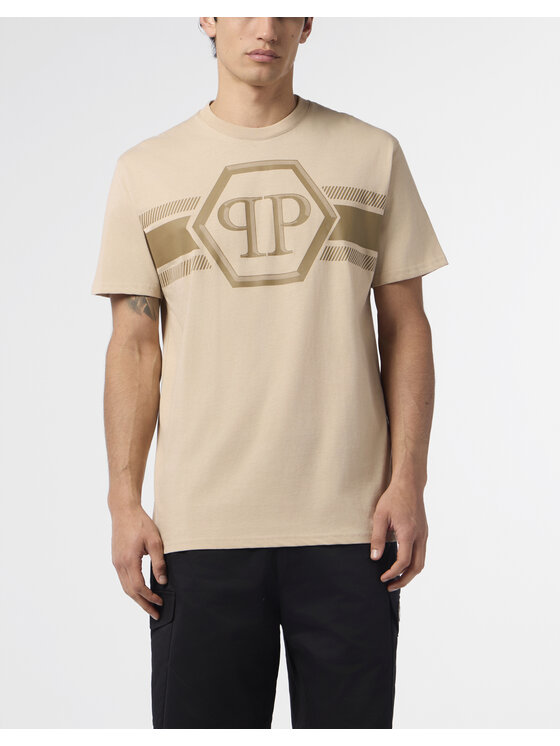 PHILIPP PLEIN PHILIPP PLEIN Tričko 29877 Béžová Regular Fit