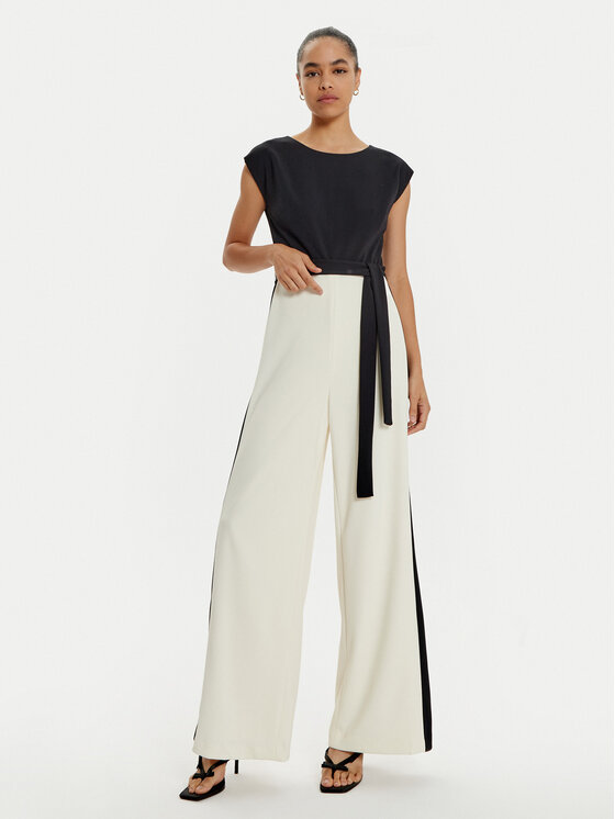 DKNY Kombinezon DD4E154B Écru Wide Leg