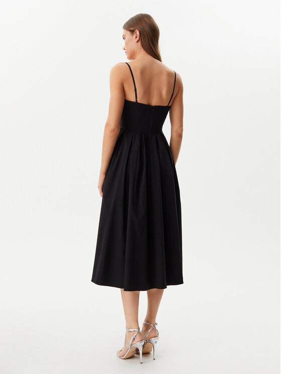 Guess Guess Kokteiļkleita W5GK61 WGMR2 Melns Regular Fit