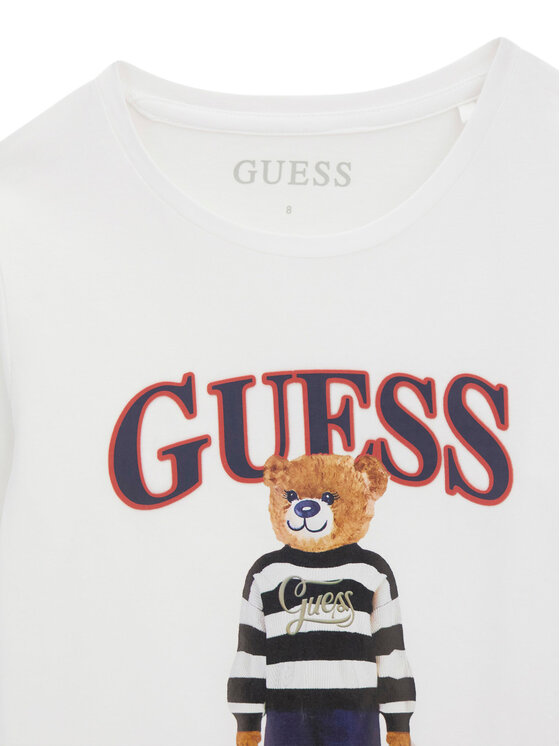 Guess Guess Μπλουζάκι J6BI12 K5793 Λευκό Regular Fit