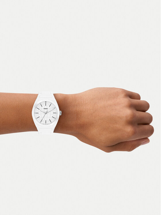 Fossil Fossil Ρολόι Everett FS6176 Λευκό