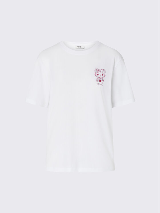 Liu Jo Liu Jo T-shirt WF6247JS923L9361 Bianco Regular Fit