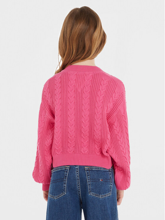 Tommy Hilfiger Tommy Hilfiger Пуловер KG0KG07629 Розов Regular Fit