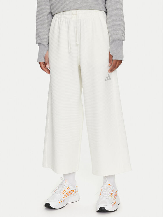 adidas Pantaloni trening ALL SZN IY6825 Alb Wide Leg