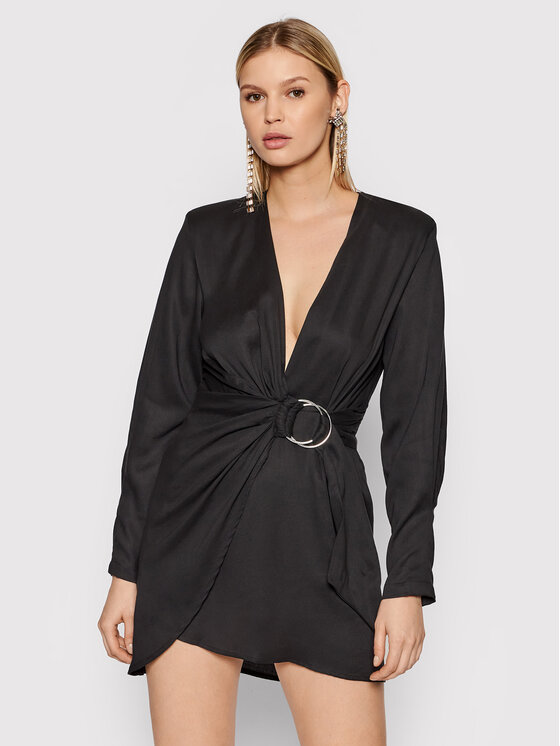 IRO IRO Koktel haljina Hela Crna Slim Fit