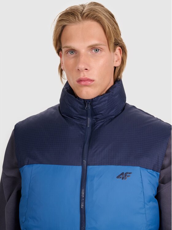 4F 4F Kamizelka 4FWAW25TVJAM229-030S Granatowy Regular Fit