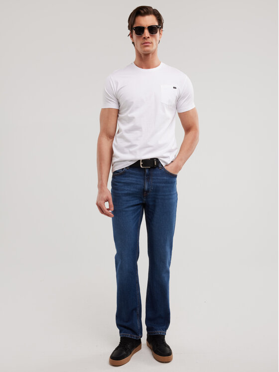 BIG STAR BIG STAR T-Shirt CARBON Biały Basic Fit