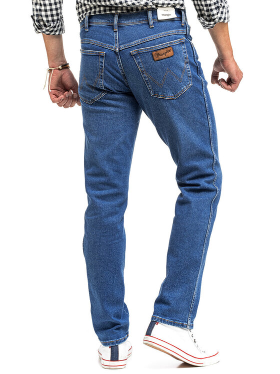 Wrangler Wrangler Jeansy TEXAS SLIM Niebieski Slim Fit