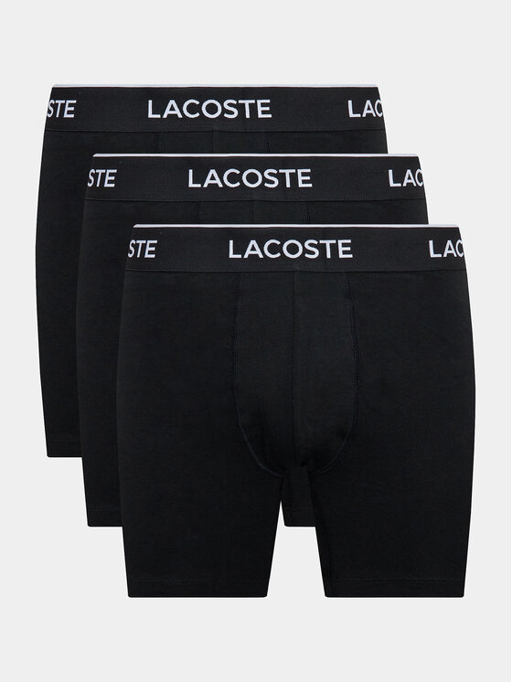 Lacoste Lacoste Σετ μποξεράκια 3 τμχ 6H3420 Μαύρο Regular Fit