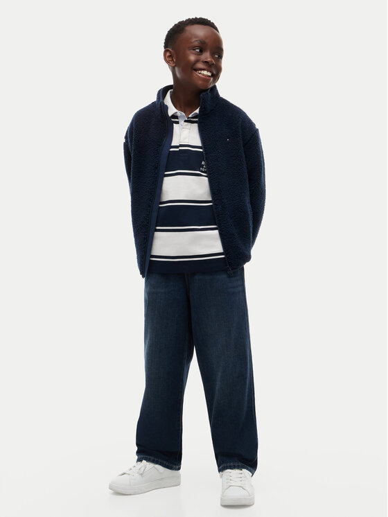 Tommy Hilfiger Tommy Hilfiger Fleecová mikina KB0KB10634 Tmavomodrá Regular Fit