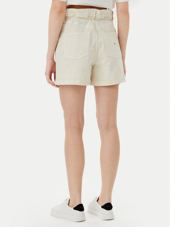 Tommy Jeans Tommy Jeans Шорти от плат DW0DW21656 Бежов Regular Fit