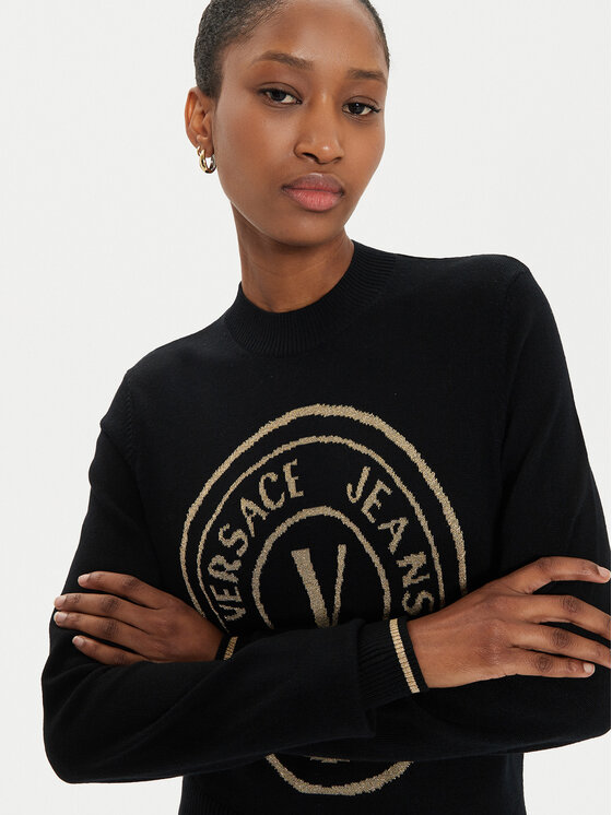 Versace Jeans Couture Versace Jeans Couture Pulover 77HAFM21 Črna Regular Fit
