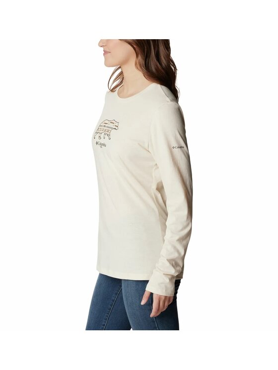 Columbia Columbia T-Shirt 196000 Beżowy Regular Fit
