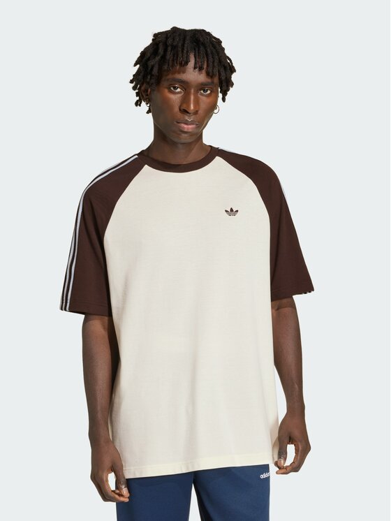 adidas adidas T-Shirt 161884 Kremowy Loose Fit