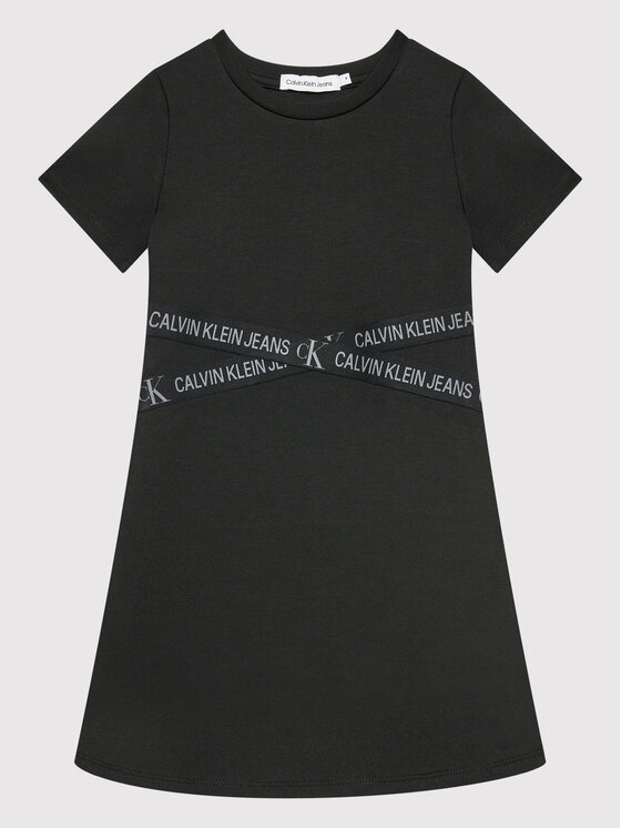 Calvin Klein Jeans Calvin Klein Jeans Vestito da giorno Punto Logo IG0IG01309 Nero Regular Fit