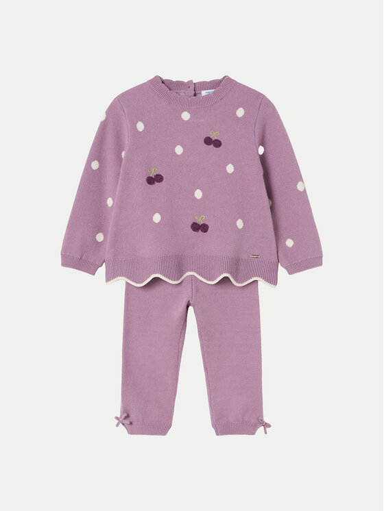 Mayoral Mayoral Completo pullover e pantaloni di tessuto 2549 Rosa Regular Fit