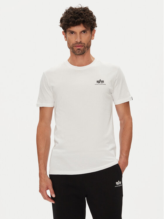 Alpha Industries Alpha Industries Komplet 2 t-shirtów AI.258500-95 Biały Basic Fit