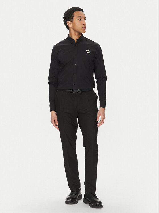KARL LAGERFELD KARL LAGERFELD Ing 605911 552671 Fekete Slim Fit