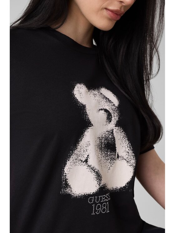 Guess Guess T-Shirt 183124 Černá Classic Fit