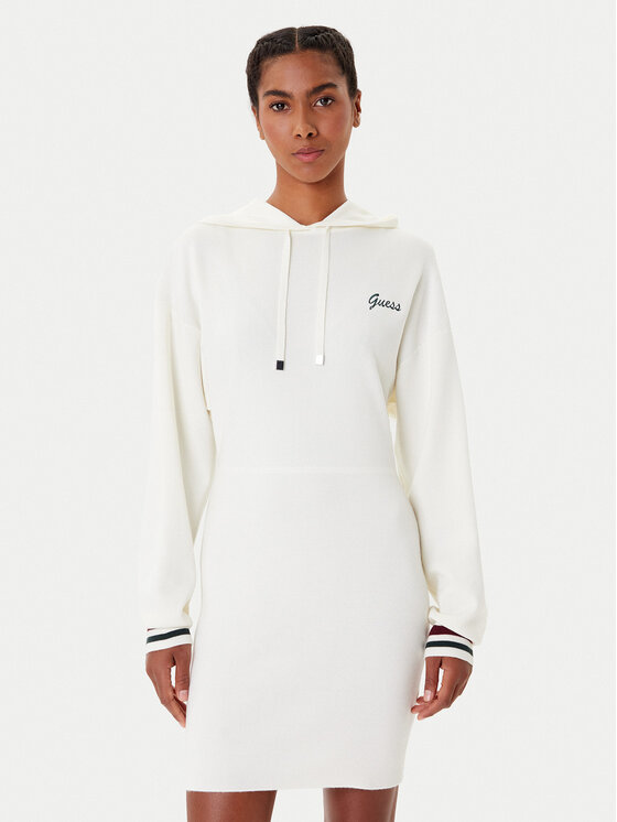 Guess Guess Pletena obleka V5BK01 Z1152 Écru Regular Fit