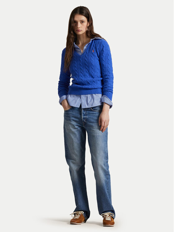 Polo Ralph Lauren Polo Ralph Lauren Sweter 211971866006 Niebieski Slim Fit