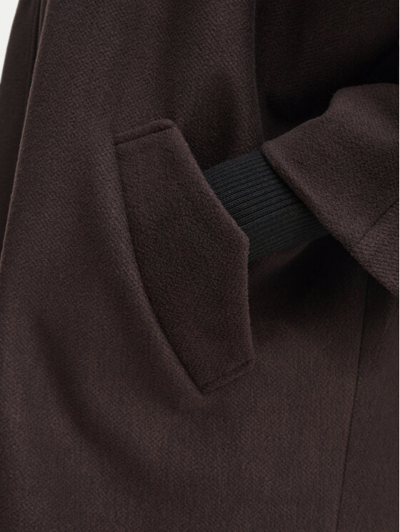 Rinascimento Rinascimento Płaszcz przejściowy CFC0130344003 Brązowy ciemny Oversize