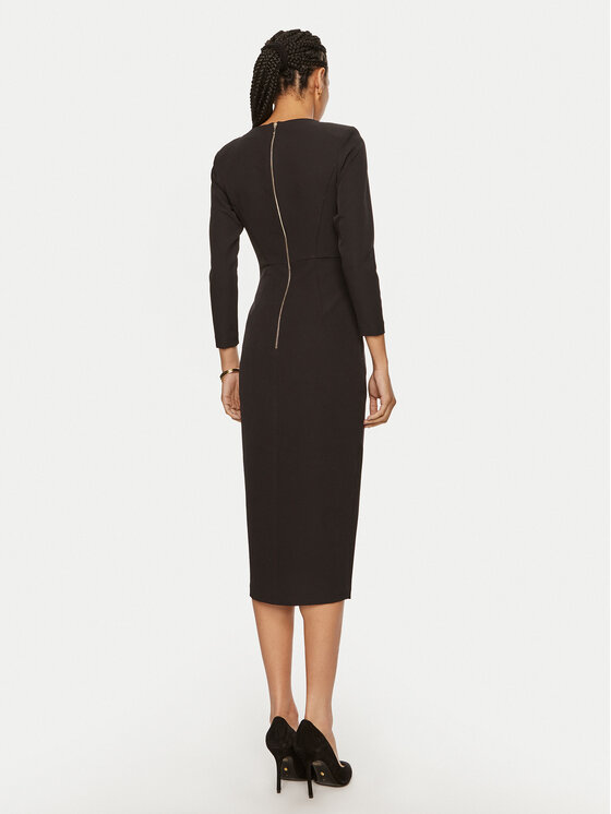 ACCESS FASHION ACCESS FASHION Cocktail obleka 44-3329-468 Črna Slim Fit