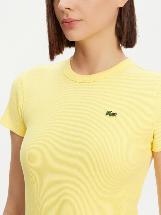 Lacoste Lacoste Tricou TF5538 Galben Slim Fit
