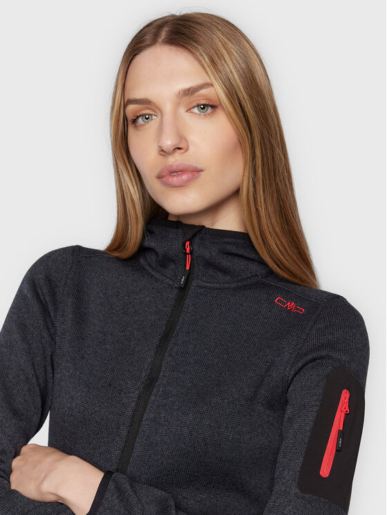 CMP CMP Технічний світшот 3H19826 Сірий Regular Fit