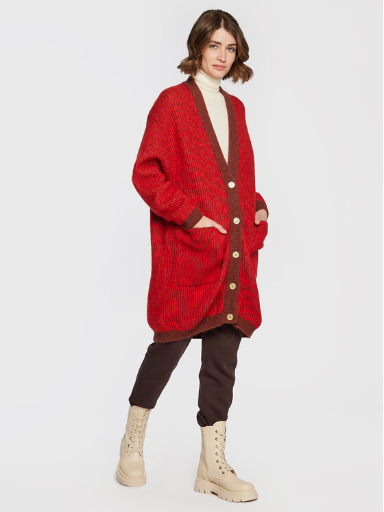 Cardigan Vitow VITO19BH22 Rosso Relaxed Fit