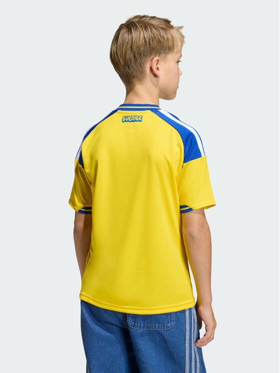 adidas adidas Koszulka techniczna Sweden 26 Home Kids Jersey Żółty Regular Fit
