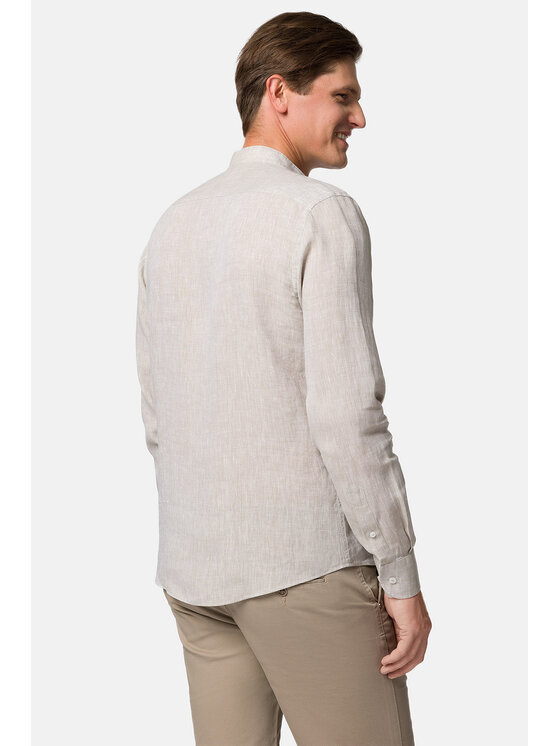 Lancerto Lancerto Koszula Sunny KO073123000018 Beżowy Slim Fit