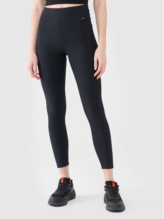 4F 4F Leggings 4FWSS25TTIGF204-20S Nero Slim Fit