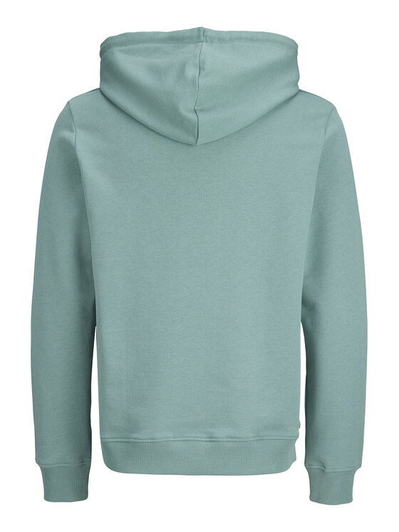 Jack & Jones Jack & Jones Bluza Jjrain Sweat Hood 12288098 Turkusowy Regular Fit