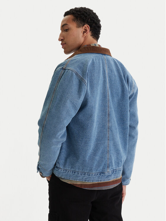 RVCA RVCA Džínsová bunda Post Dayshift 23A213506 Modrá Regular Fit