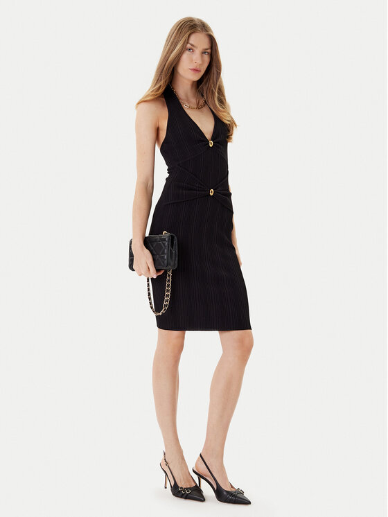 Marciano Guess Marciano Guess Trikotažinė suknelė 5YGK17 5875Z Juoda Regular Fit