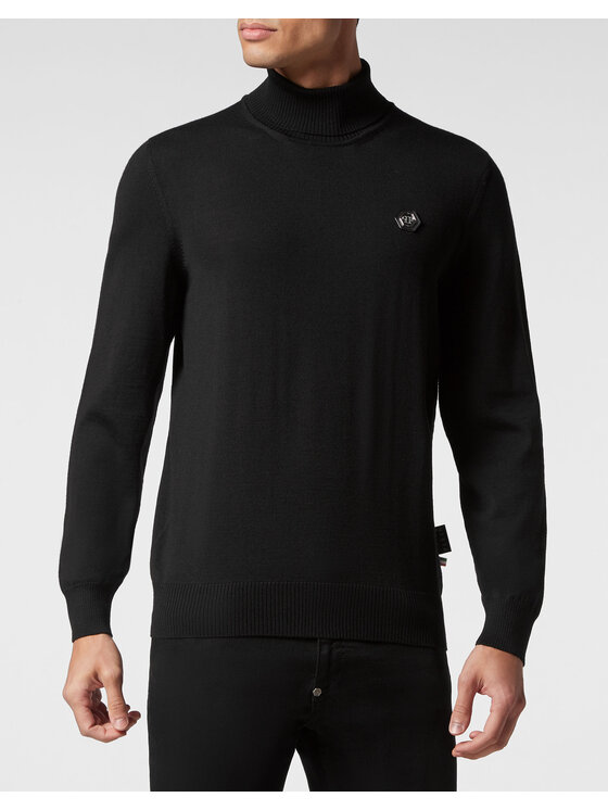 PHILIPP PLEIN PHILIPP PLEIN S dlhými rukávmi 2171 Čierna Regular Fit