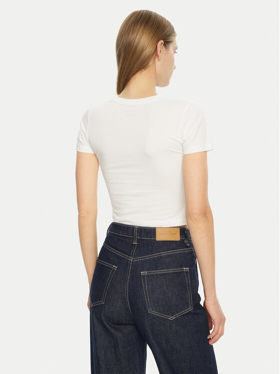 Guess Jeans Guess Jeans Marškinėliai W5RI59 J1314 Balta Regular Fit