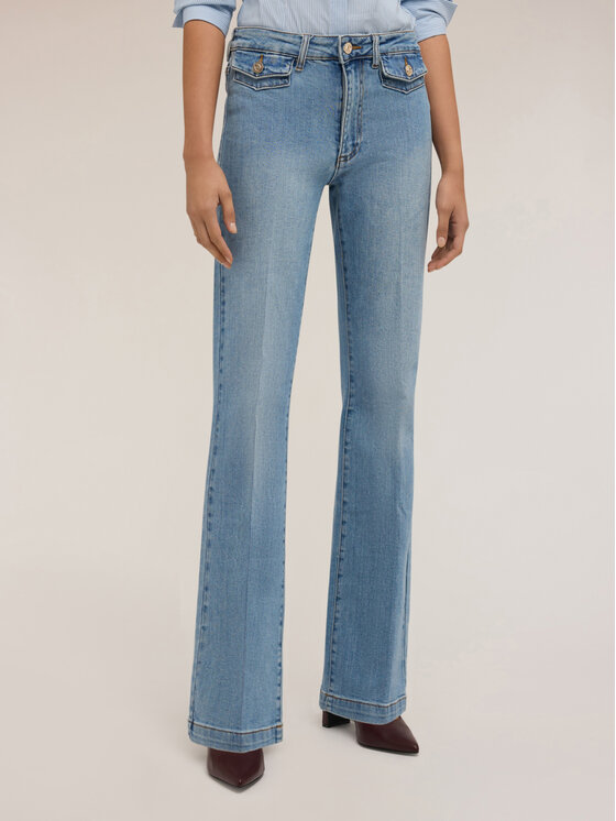 Motivi Motivi Jeans P571Q004036N004 Turchese Flare Fit