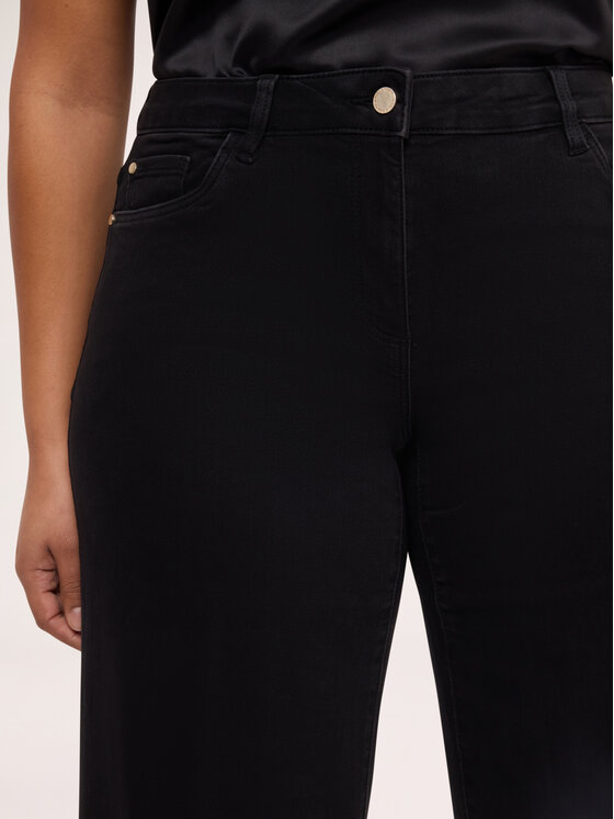 Fiorella Rubino Fiorella Rubino Jeansy P463T105156N033 Czarny Flare Fit
