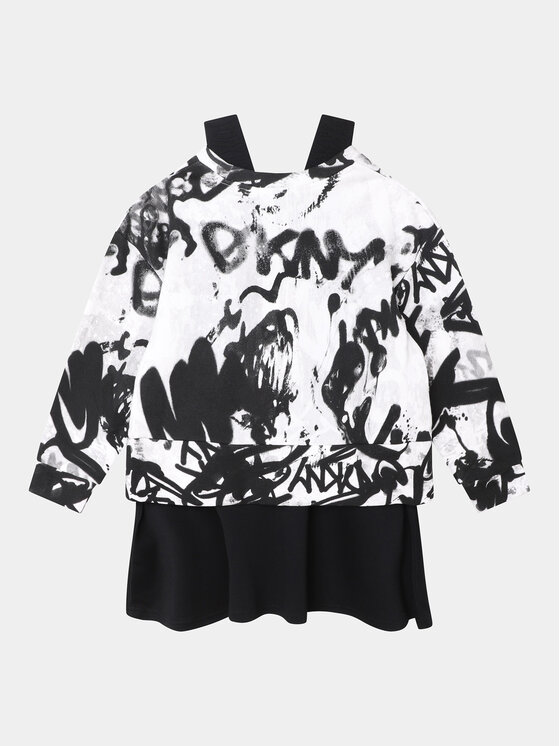 DKNY DKNY Φόρεμα υφασμάτινο D32888 D Μαύρο Regular Fit