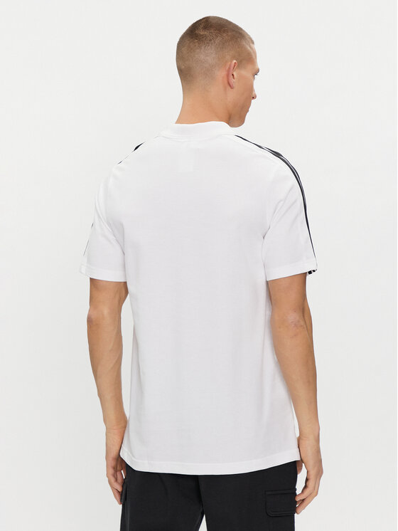 adidas adidas Polokošile Essentials Piqué Embroidered Small Logo 3-Stripes Polo Shirt IC9312 Bílá Regular Fit