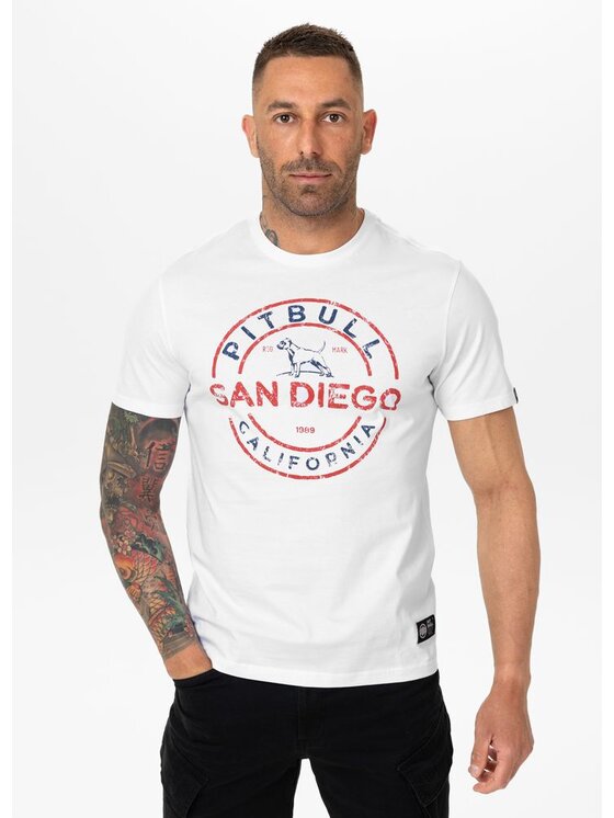 PITBULL PITBULL T-Shirt AUTOMATIC Biały Regular Fit