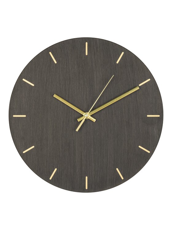 MIAhome MIAhome Zegar metalowy Agri 30 cm grafit Szary