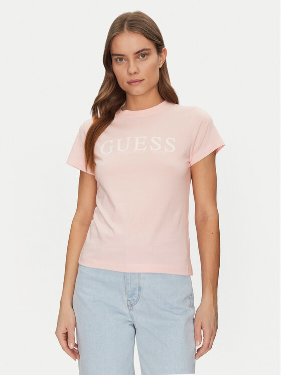 Guess Guess T-Shirt V5GI15 J1314 Růžová Shirt Fit