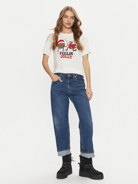 ONLY ONLY Tričko Rosie 15332339 Biela Regular Fit